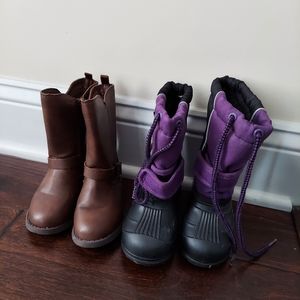 Little Girls Size 5 Boots LL Bean Oshkosh